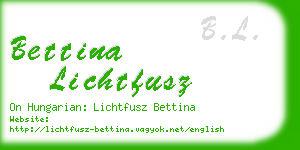 bettina lichtfusz business card